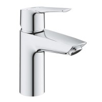 Grohe QuickFix Start SilkMove EnergySaving Cloakroom Mono Basin Mixer Tap with Waste - Chrome