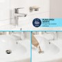 Grohe Start SilkMove EnergySaving Cloakroom Mono Basin Mixer Tap with Waste - Matt Black