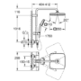 GROHE QuickFix Chrome Vitalio Comfort 250 Shower System with Thermostat for Wall Mounting