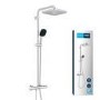 GROHE QuickFix Chrome Vitalio Comfort 250 Shower System with Thermostat for Wall Mounting