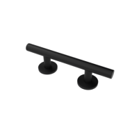 Black Straight Grab Rail 355 x 32mm - Nymas