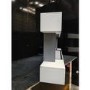 IMPERFECT - White 52inch Wall Mounted Electric Fireplace - AmberGlo