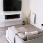 IMPERFECT - White 52inch Wall Mounted Electric Fireplace - AmberGlo