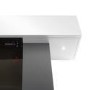 IMPERFECT - White 52inch Wall Mounted Electric Fireplace - AmberGlo