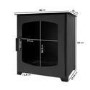 ONLY OPENED - Bioethanol Wood Burning-Style Flueless Stove - AmberGlo