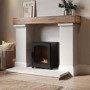 ONLY OPENED - Bioethanol Wood Burning-Style Flueless Stove - AmberGlo