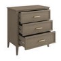 ONLY OPENED - Dark Wood Chest of 3 Drawers - Delilah