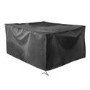 ONLY OPENED - 4 Seater Black Rope Wicker Outdoor Dining Set with Parasol