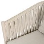 ONLY OPENED - 4 Seater Beige Rope Round Garden Dining Set