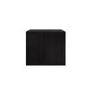 ONLY OPENED - Wide Black Floating Bedside Table with Storage - Hiro