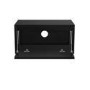 ONLY OPENED - Wide Black Floating Bedside Table with Storage - Hiro