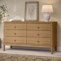ONLY OPENED - Solid Light Wood Chest of 6 Drawers - Josephine