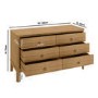 ONLY OPENED - Solid Light Wood Chest of 6 Drawers - Josephine