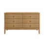 ONLY OPENED - Solid Light Wood Chest of 6 Drawers - Josephine
