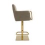 ONLY OPENED - Mink Velvet Adjustable barstool-Sonny
