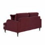 ONLY OPENED - Payton Claret Velvet 2 Seater Sofa