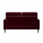 ONLY OPENED - Payton Claret Velvet 2 Seater Sofa