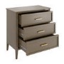 ALMOST PERFECT - Dark Wood Chest of 3 Drawers - Delilah