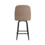ALMOST PERFECT - Beige Faux Leather Swivel Kitchen Stool - Logan
