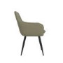 ALMOST PERFECT - Set of 2 Sage Green Faux Leather Dining Chairs - Logan