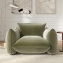 ALMOST PERFECT - Sage Green Velvet Armchair - Santo