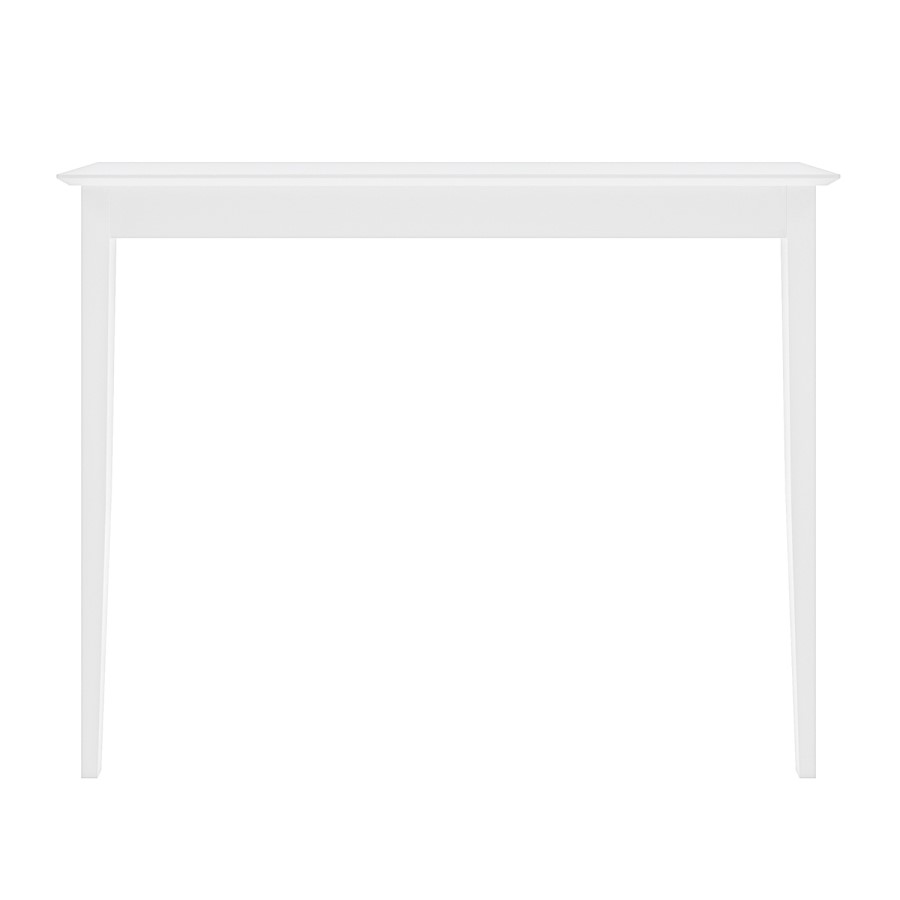 Small & Narrow White Wall Mounted Console Table - 115cm - Ava
