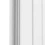 Eco Eleganza White Horizontal Flat Aluminium Middle Connection Radiator 600x750mm Double Panel 3056 BTU