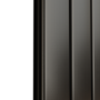 Eco Eleganza Midnight Black Horizontal Flat Aluminium Middle Connection Radiator 600x975mm Single Panel 2992 BTU