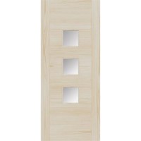 External Accoya Door with Frosted Glass - Unfinished - 1981 x 838 x 44mm - Turin Essential - XL Joinery