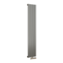 Eco Eleganza Anthracite Vertical Flat Aluminium Middle Connection Radiator 1600x300mm Single Panel 2036 BTU