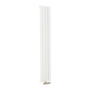 Eco Eleganza White Vertical Flat Aluminium Middle Connection Radiator 1800x300mm Single Panel 2258 BTU