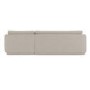 Beige Fabric 4 Seater Right-Hand Chaise L-Shape Corner Sofa - Arden