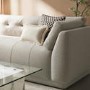 Beige Fabric 4 Seater Left-Hand Chaise L-Shape Corner Sofa - Arden