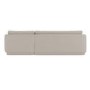 Beige Fabric 4 Seater Left-Hand Chaise L-Shape Corner Sofa - Arden