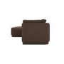 Brown Fabric 4 Seater Left-Hand Chaise L-Shape Corner Sofa - Arden