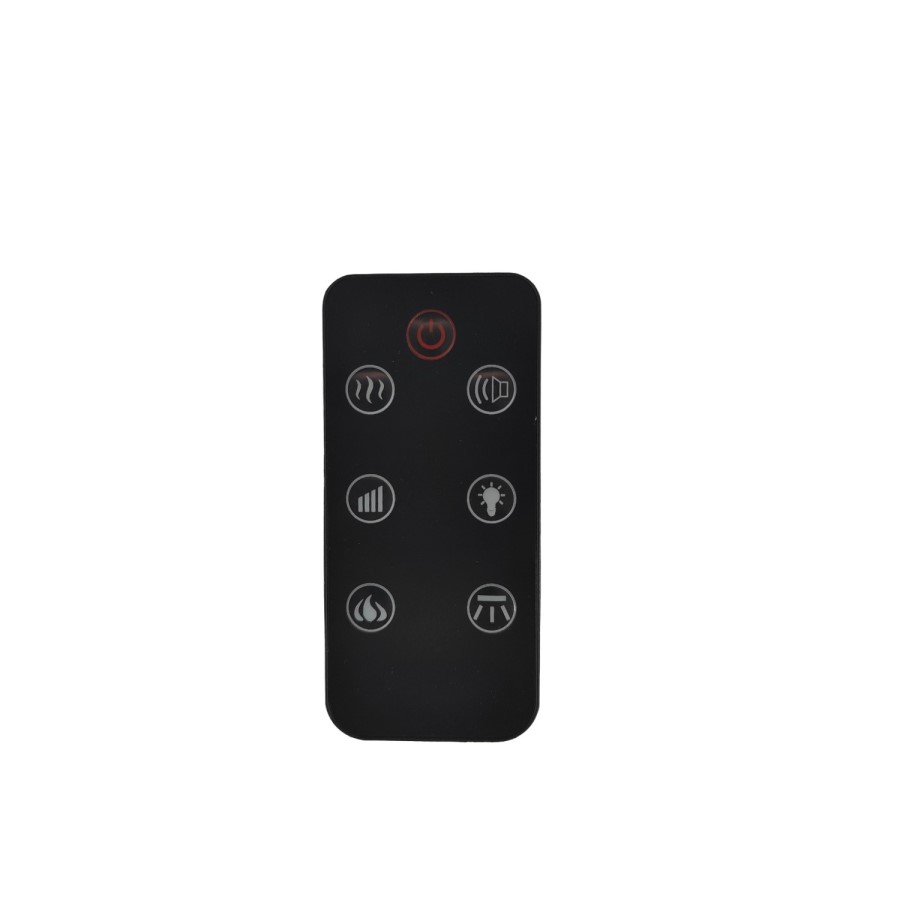 White Wall-Mounted Electric Smart Fire Place with Surround - 52 Inch - AmberGlo