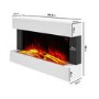 ALMOST PERFECT - White Wall Mounted Electric Fireplace Suite - 39 Inch - Amberglo