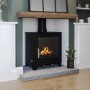 Cast Iron 8kW Log Burning Multi-Fuel Stove in Black - AmberGlo