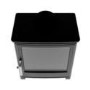 Cast Iron 8kW Log Burning Multi-Fuel Stove in Black - AmberGlo
