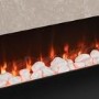 ALMOST PERFECT - Stone Effect Freestanding Electric Fireplace with Pebbles 62 inch - Amberglo