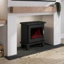 Electric Log Burner-Style Smart Stove in Black - 2kW - AmberGlo