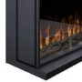 Black 3-Sided Inset Electric Media Wall Smart Fire Place - 40 Inch - AmberGlo