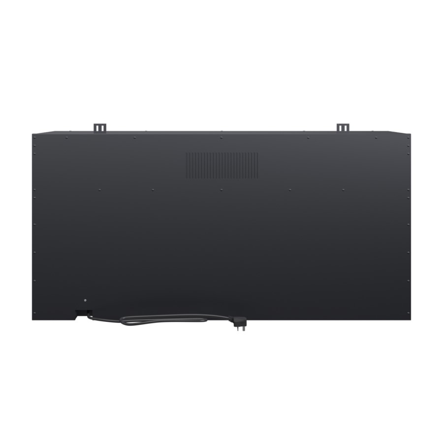 Black 3-Sided Inset Electric Media Wall Smart Fire Place - 40 Inch - AmberGlo