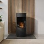 Round Bioethanol Wood Burning-Style Flueless Stove - AmberGlo