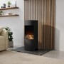 Round Bioethanol Wood Burning-Style Flueless Stove - AmberGlo