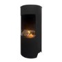 Round Bioethanol Wood Burning-Style Flueless Stove - AmberGlo