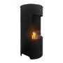 Round Bioethanol Wood Burning-Style Flueless Stove - AmberGlo