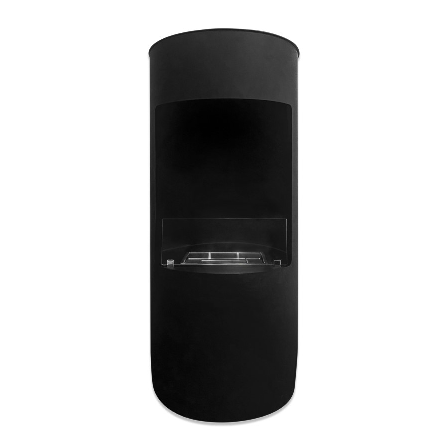 Round Bioethanol Wood Burning-Style Flueless Stove - AmberGlo