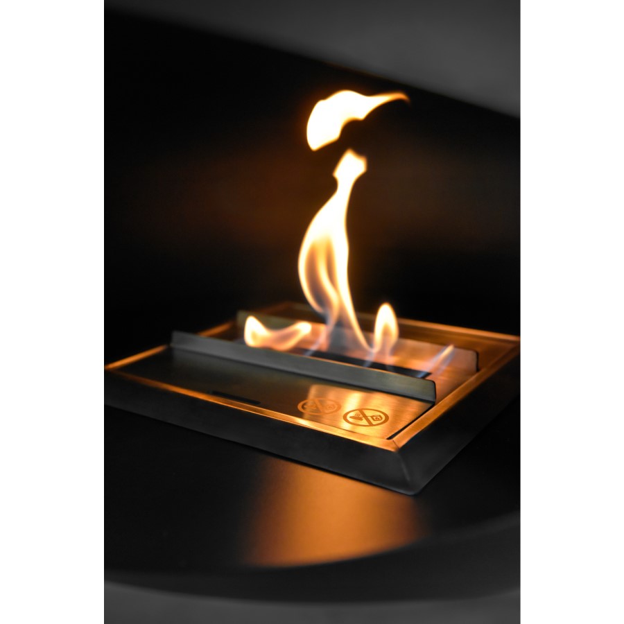 Modern Black Bioethanol Hanging Fire - AmberGlo