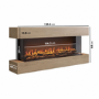 Wall-Mounted 3-Sided Electric Fire with Oak Surround - 55 Inch - AmberGlo